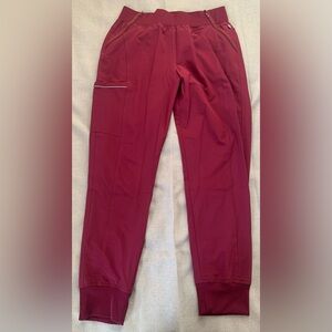 Cherokee Infinity Burgundy/Wine Scrub Pants